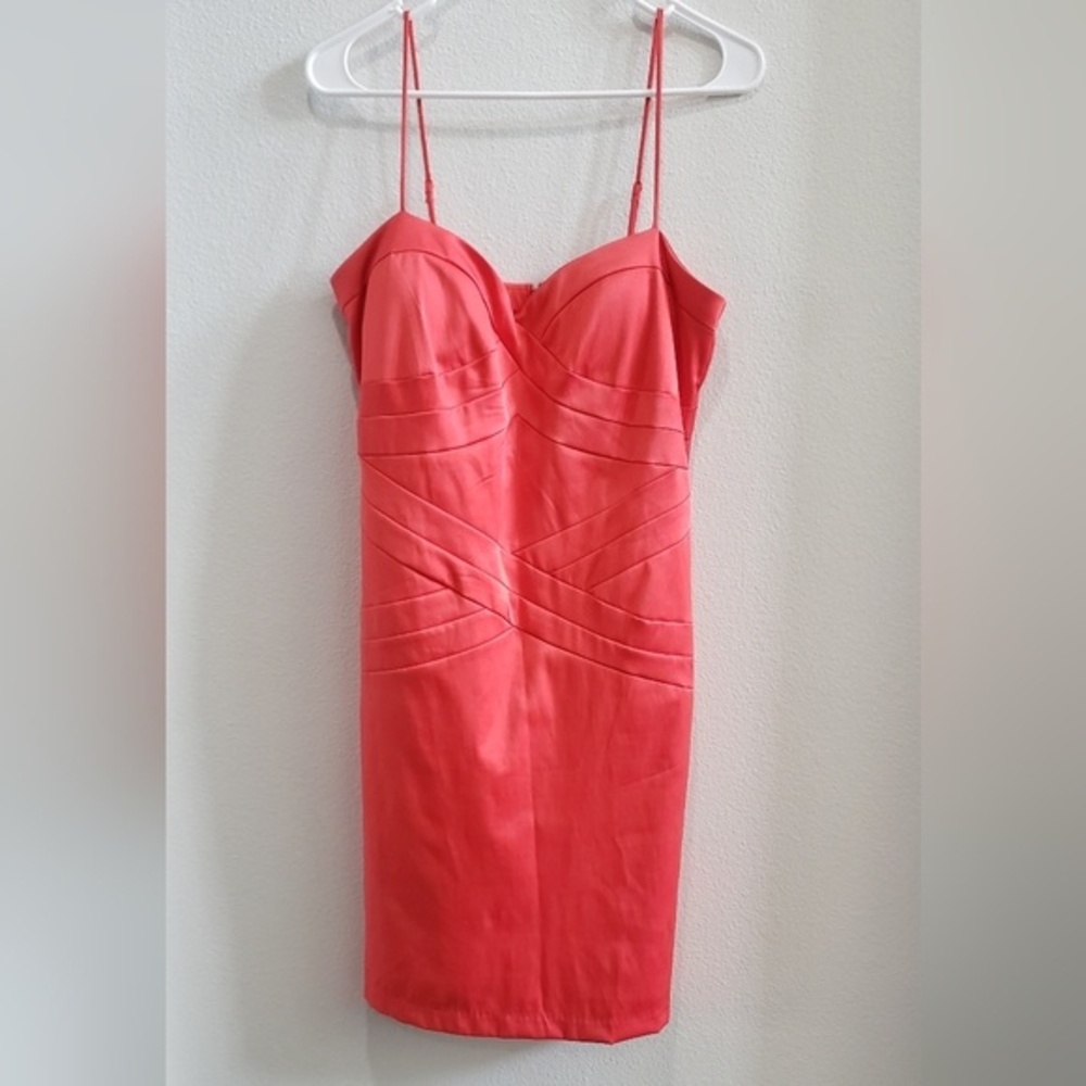 Bisou Bisou red  strappy mini  bodycon dress size 10